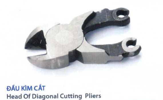 Head of diagonal cutting plier